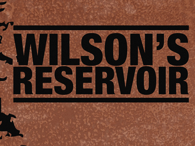 Wilson's Reservoir September shows poster - Round II grunge poster studio ace of spade texture wilsons reservoir