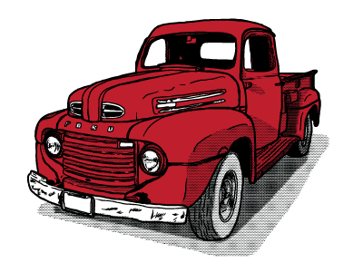 Big boys, big toys / Hell yeah trucks - Color ford fuck yeah trucks ipad pickup sketchbook pro vintage