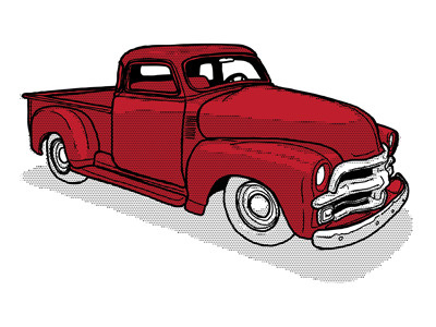 Big boys, big toys / Hell yeah trucks II - Color - Alt chevrolet fuck yeah trucks ipad pickup sketchbook pro vintage