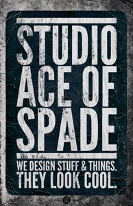 Studio Ace of Spade - September 2010 - Act II grunge league gothic noisy poster design print design simon h. studio ace of spade textured