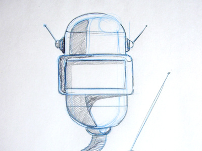 Robot 13 spade drawing pencil robot studio ace of spade thirteen spade