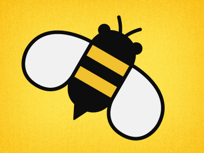 Bee I bee black bugdorm cartoon minimal yellow