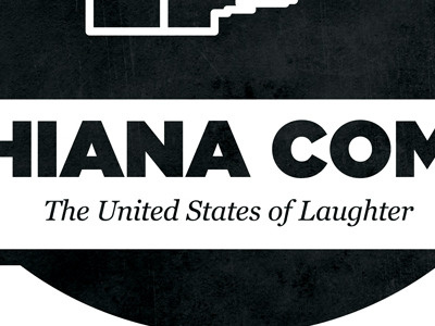 Michiana Comedy comedy grunge logo logo design logotype michiana michiana comedy studio ace of spade