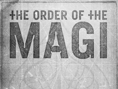 The Order of the Magi IV - Type treatment D amv antechamber book cover gray grid lines network order of the maji spade stained star map textured