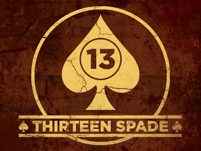 13 SPADE 13 spade branding studio ace of spade thirteen spade