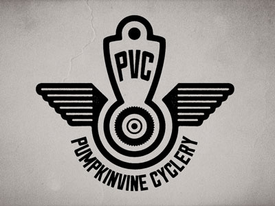 Pumpkinvine Cyclery - Winged badge bicycle bicycle shop pumpkinvine cyclery vintage wings