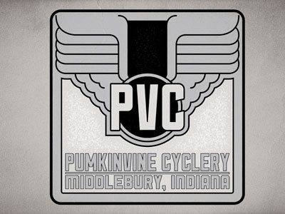 Pumpkinvine Cyclery - Square badge bicycle bicycle shop pumpkinvine cyclery square sullivan vintage wings