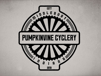 Pumpkinvine Cyclery - Circle badge badge bicycle bicycle shop pumpkinvine cyclery sullivan vintage