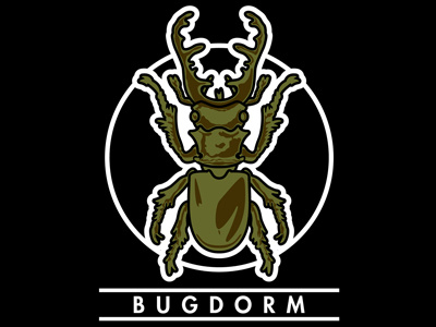 Stag beetle - IV - BugDorm, dark background variant bugdorm cartoon futura minimalistic stag beetle