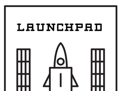 Launchpad branding - Clean and minimal linework approach badge branding canaveral launchpad line work rocket sketches the launchpad