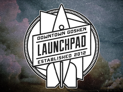The Launchpad - Rocket circle badge
