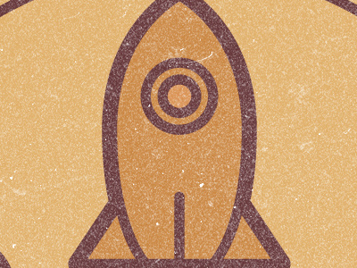 The Launchpad - Rocket circle badge II - Colors!