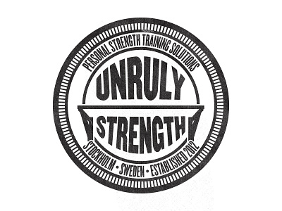 Unruly Strength - Concept 01 - Vectors badge calisthenics personal trainer unruly strength vectors