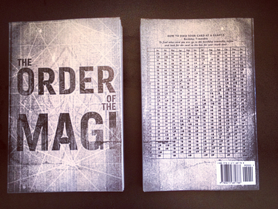 The Order of the Magi - Physcial copy! amv antechamber book cover gray grid lines network order of the maji spade stained star map textured