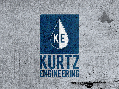 KE kurtz engineering logo logo design vector