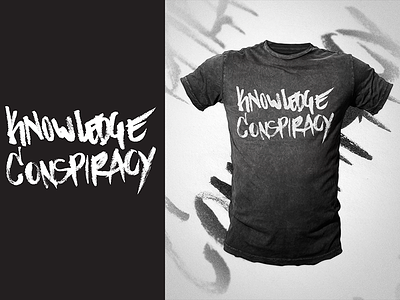 Savage Roots - Knowledge conspiracy - Revision 02 apparel design black and white brush pen savage roots type vector