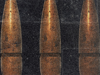 Project 52.01 - Bullets bullets grunge noisy print design project 52 studio ace of spade textured wilsons reservoir