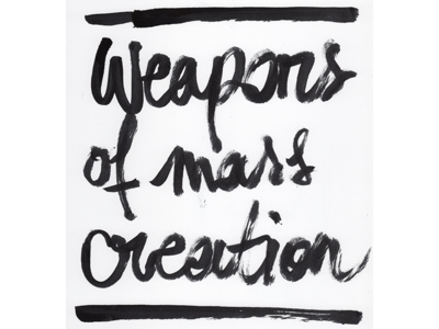 Weapons of Mass Creation analog brush brush pen hand drawn hand lettering type typography weapons of mass creation wmc fest