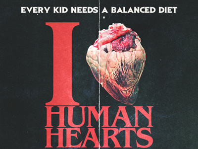 I Heart Human Hearts 80s horror movie poster movies