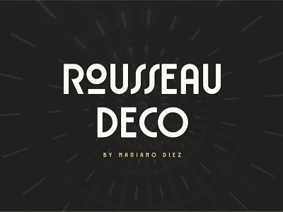 Rousseau Deco is an Art Deco font Free font fonts freefont typogaphy