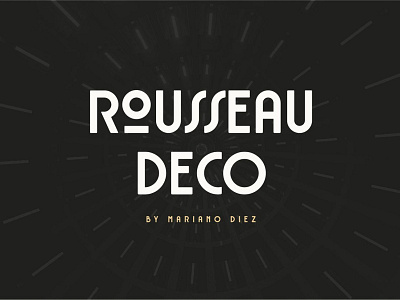 Rousseau Deco is an Art Deco font Free