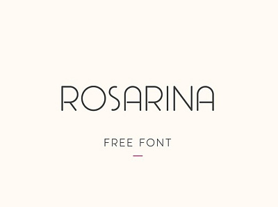 Rosarina Uppercase light font Free font fonts freefont typogaphy