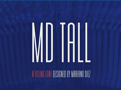 MD Tall Titling font Free font fonts freefont typogaphy