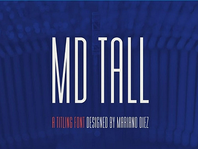 MD Tall Titling font Free