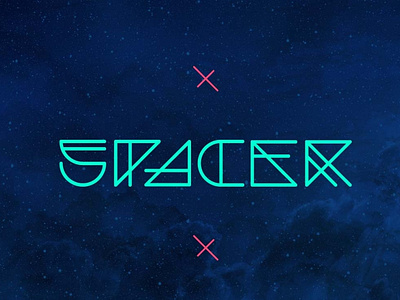 Spacer Experimental futuristic Font Free