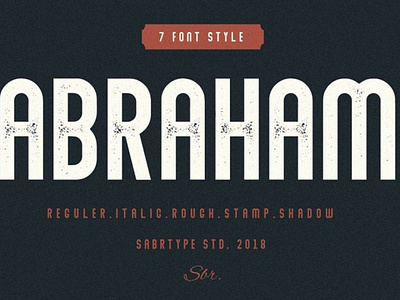 The Abraham Modern Sans Font  Free