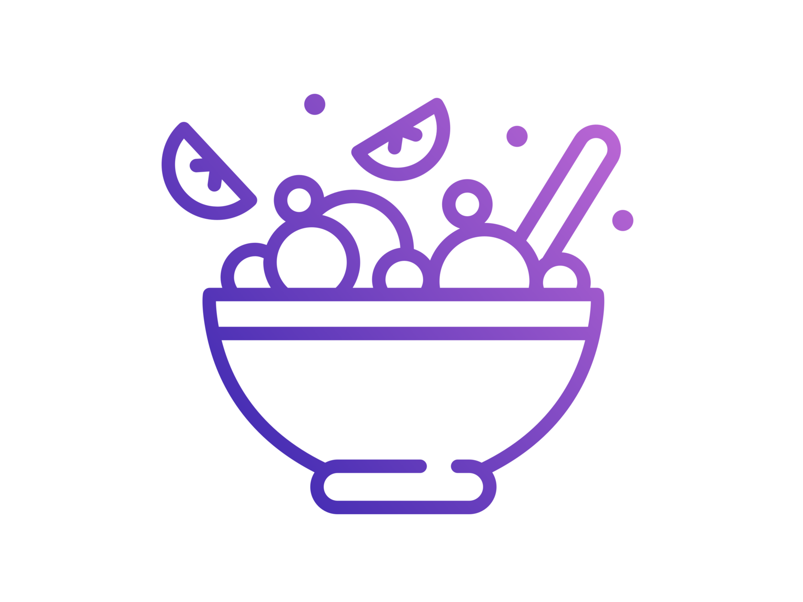 Porridge Bowl Icon for a Coffee Shop by Jana Eger on Dribbble
