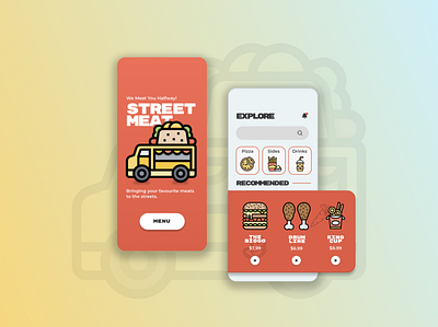 Street Meat food app food cart app food delivery app food delivery application food truck app restaurant app street food