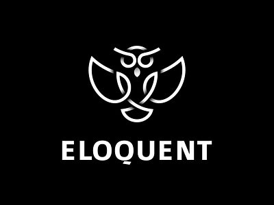 Eloquent graphic design logo logodesign owl