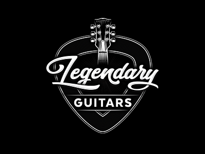 Legendary Guitars guitar logo logodesign music