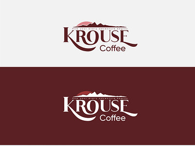 Krouse Coffee branding coffee graphic design illustrator logo logo design type typography