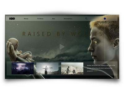 HBO UI Design app branding design graphic design ui ux