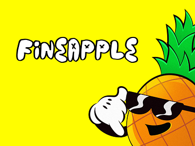 Fineapple app branding illustration logo