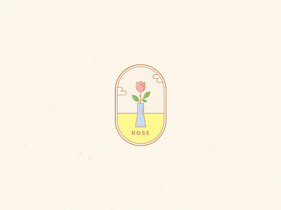 Rose icon illustration