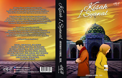 cover book design of Kisah 1 Syawal design fullcolor illustration photoshop vector vexelart