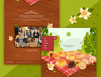 Landing Page for Desserts Recipe dailyui figma homepage illustrate illustration illustrations landingpage photoshop ui uiux web design