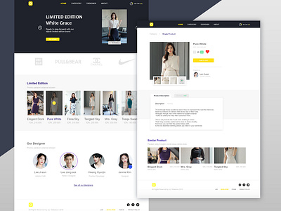 Fashion Store Landing Page dailyui figma homepage illustrate illustration illustrations landingpage photoshop ui uiux web design