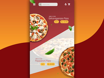 UI DESIGN : Pizza App dailyui figma figmadesign illustrate illustration ios landingpage ui uiux web design