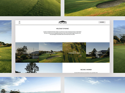 Pupuke Golf Club Custom Website Design design skyrocket skyrocket design studio skyrocket new zealand skyrocketnz ui website website design website design company