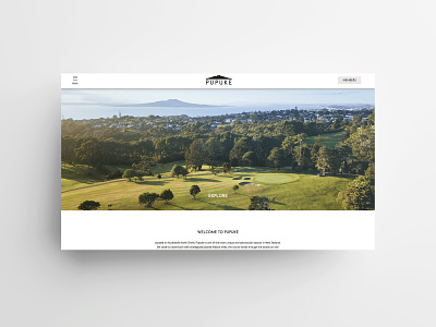 Pupuke Golf Club Home Page Website Design design skyrocket skyrocket design studio skyrocket new zealand ui website website design website design company