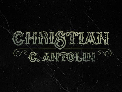 Christian C. Antolin brand lettering logotype mark type typograhy