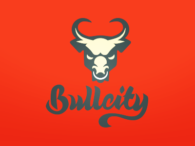 Bullcity bull bullcity city lettering letters logo logotype type typograhy
