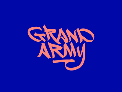 Grand Army Logo brand branding design illustration lettering logo logotype type typography