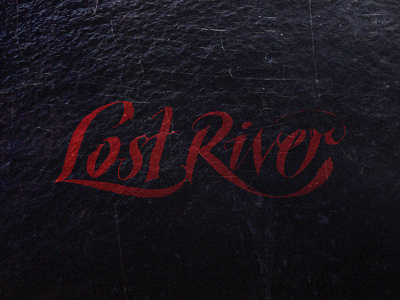 Lost River lettering logo logotype lost river type typography water