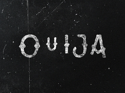 Ouija black lettering logo logotype ouija type typography