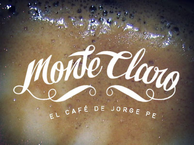 Monte Claro brand lettering logotype type typography